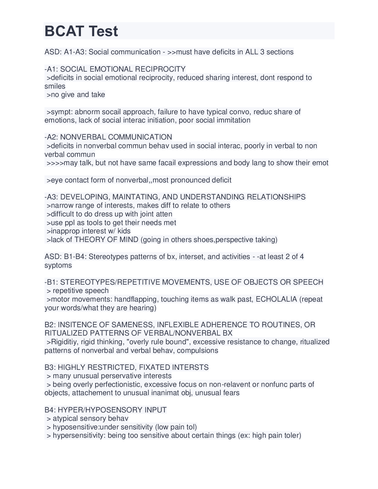 Preview image of BCAT Test document